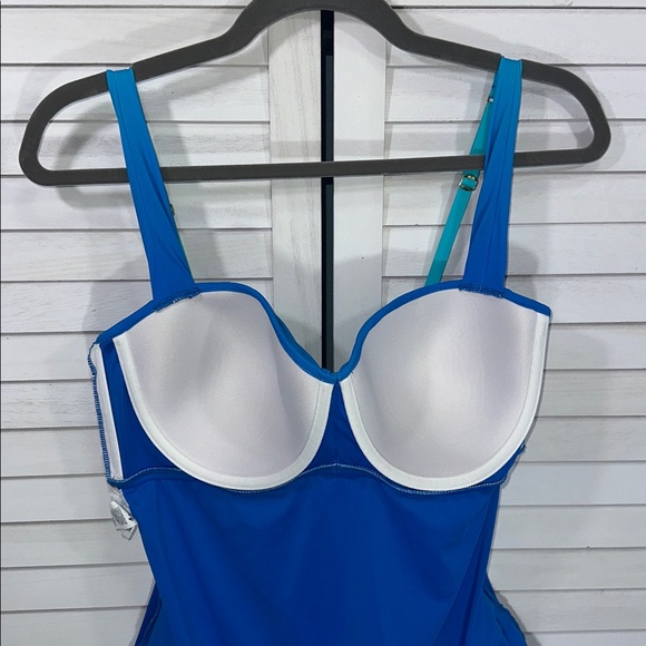 Bleu Rod Beattie One-Piece Swimsuit Size 14 W/Underwire Like New - Picture 10 of 14